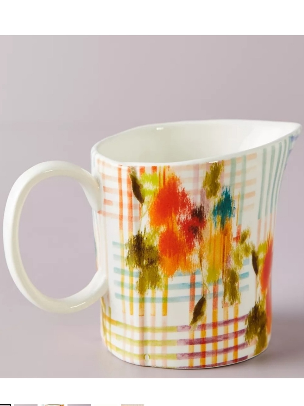 ANTHROPOLOGIE LEIGH CREAMER PITCHER NEW